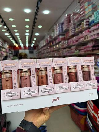 Kit gloss e lapis labial jummyju (box c/24) somente cores que estiverem disponíveis