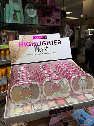 Iluminador highlighter (box c/24pcs cores que estiverem disponíveis)