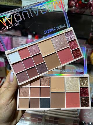 Paleta sombra contorno iluminador e blush (Box c/24)