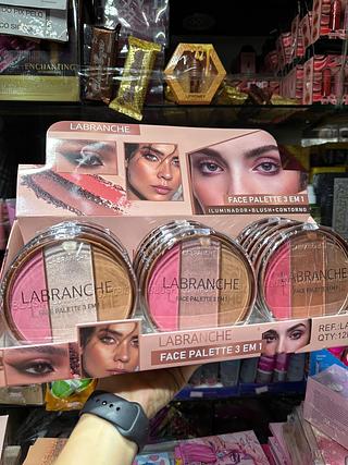 Blush contorno e iluminador (Box c/12)