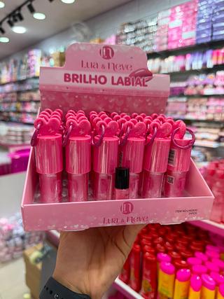 Brilho labial lua e neve (box c/24)