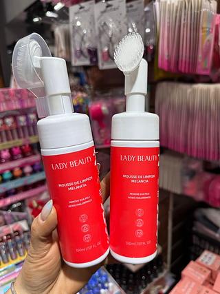 Mousse de limpeza melancia lady beauty