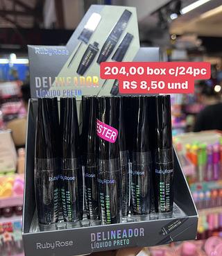 delineador liquido preto (box c/12)