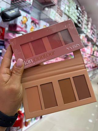 Paleta de contorno skin 4 tons yvisi