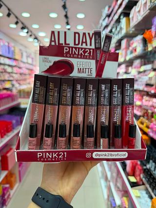Batom stay all day pink21 (box c/48) somente cores que estiverem disponíveis