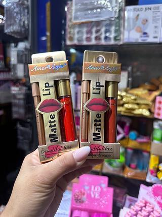 Batom Matte c/ contorno labial (Box c/24) cores que estiverem disponíveis