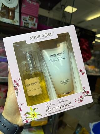 Kit corporal miss rose doce paixão