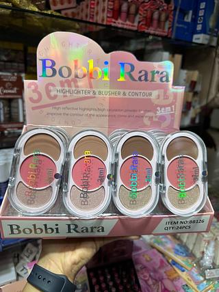 Iluminador blush e contorno bobbi rara (Box c/24)