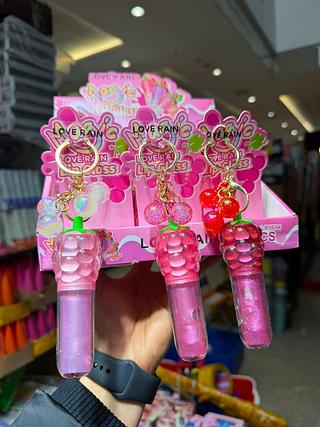 Lip gloss magic grape love rain (box c/12) somente cores que estiverem disponíveis