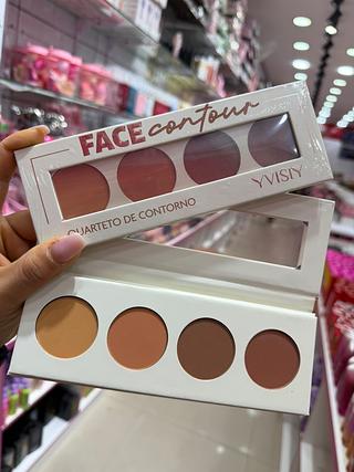 Paleta de contorno face 4 tons yvisi