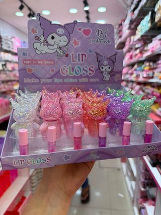 Lip gloss hello kitty cintilante pola ayrl (box c/24) somente cores que estiverem disponíveis