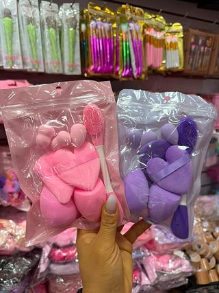 Kit esponja com pincel