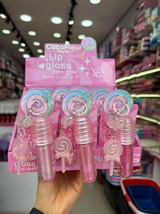 Lip gloss pirulito cocofleur (box c/13) somente cores que estiverem disponíveis