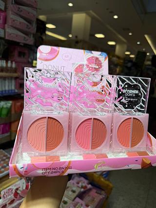 Duo de blush donut beijo de neve/ somente cores que estiverem disponíveis