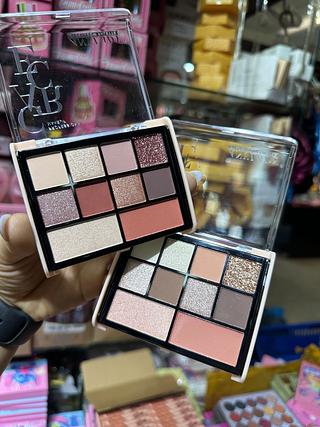 Paleta de sombra blush e iluminador (Box c/24)