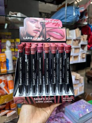 Lápis labial sarah’s Beauty (Box c/48) cores que estiverem disponíveis
