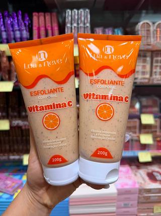 Esfoliante corporal vitamina c lua e neve