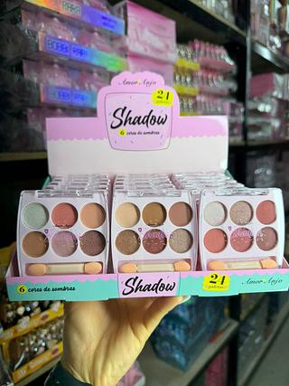Paleta de sombras coloridas shaudow amor anjo