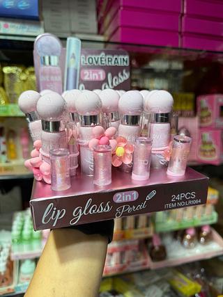 Lip gloss e contorno labial (Box c /24)Cores que estiverem disponíveis