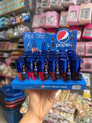 Lip gloss Pepsi pink grape (box c/24 pçs)