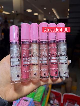 Lip gloss circus show sp colors (box c/24) somente cores que estiverem disponíveis