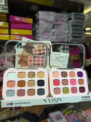 Paleta de sombras fantasy yvisiy (box c/24) somente cores que estiverem disponíveis
