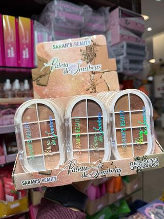 Paleta de sombras sarah's beuty ( box c/24 pçs)