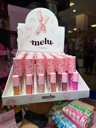 Gloss labial melu ruby rose (box c/36) somente cores que estiverem disponíveis
