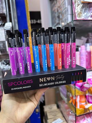 CANETA DELINEADORA COLORIDO NEON (Box c/36) cores que estiverem disponíveis