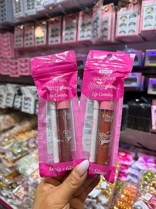 Lip combo glossy glam city girls (box c/24) somente cores que estiverem disponíveis