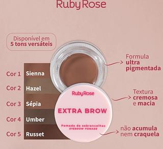 Pomada de sombrancelhas extra brow (Box c/36) cores que estiverem disponíveis