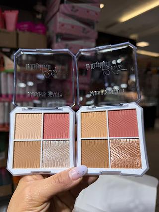 Paleta de blush, iluminador e contorno sarah's beuty