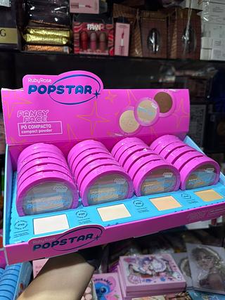 Pó compacto popstar (Box c/24) cores que estiverem disponíveis