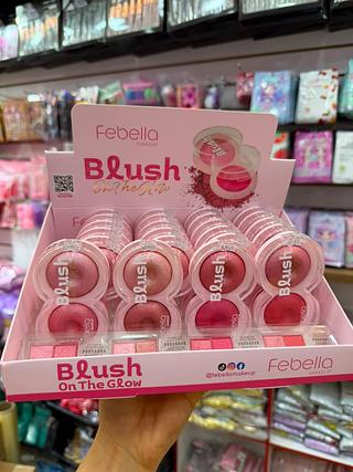 Blush duo on the glow febella (box c/24) somente cores que estiverem disponíveis