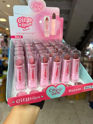 Batom city lips (box c/36) somente cores que estiverem disponíveis