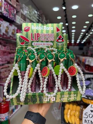 Lip gloss melancia (box com 24pç)
