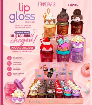 Lip gloss cupcake love rain (boxc/24) somente cores que estiverem disponíveis