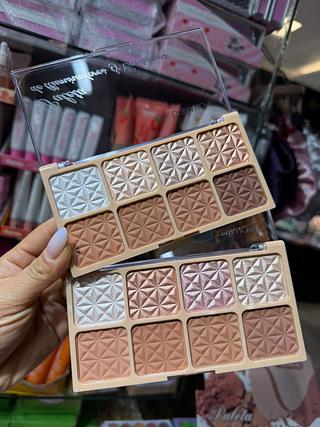 Paleta de iluminador e contorno labranche (box c/24 pçs)