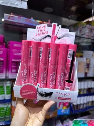 Máscara de cílios pink 21 (Box c/24)