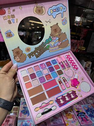 Kit maquiagem infantil capivara