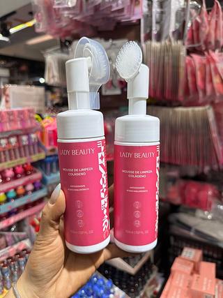 Mousse de limpeza colágeno Lady Beauty