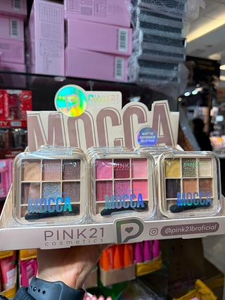 Paleta de sombras mocca pink 21 (box c/24) somente cores que estiverem disponíveis