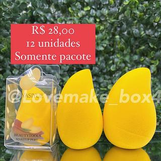 esponja de maquiagem com 12 uni