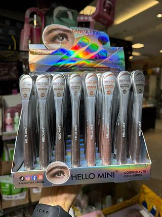 Caneta para sobrancelha hello mini (box c/48) somente cores que estiverem disponíveis