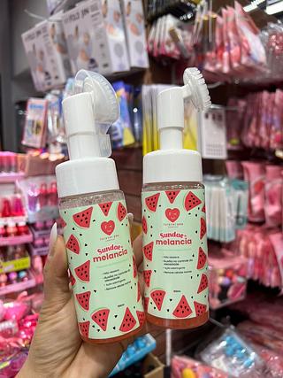 Mousse de limpeza facial melancia