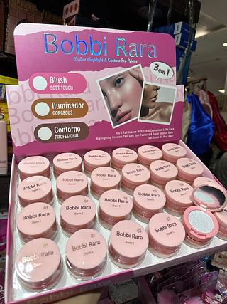 3 em 1 blush iluminador e contorno (Box c/24)