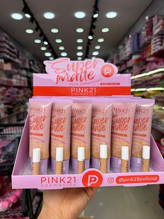 Base facal alta cobertura pink21 (box c/24) somente cores que estiverem disponíveis