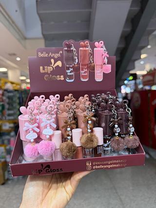 Lip gloss cute belle angel (box c/24 pçs) somebtw cores que estiverem disponíveis