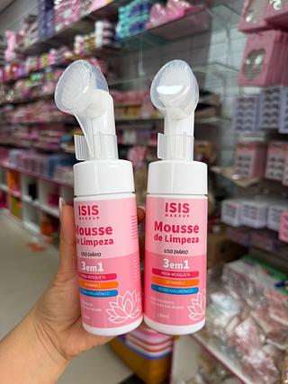 Mousse micelar de limpeza 3em 1 isis makeup