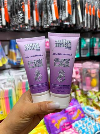 Gel de limpeza glow lab wike make